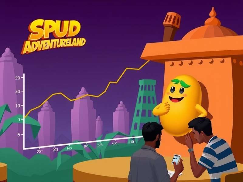 Indian players discussing Spud Adventureland strategies at community event